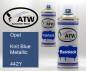 Preview: Opel, Knit Blue Metallic, 442Y: 400ml Sprühdose + 400ml Klarlack - Set, von ATW Autoteile West.